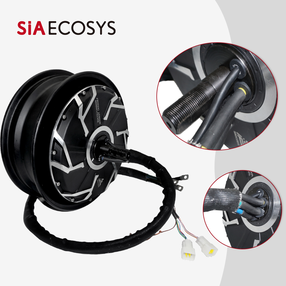 QSMOTOR 12 Inch 12000W 72V 150 - 12000W Electric Motorcycle Hub Motor ulasan dan harga